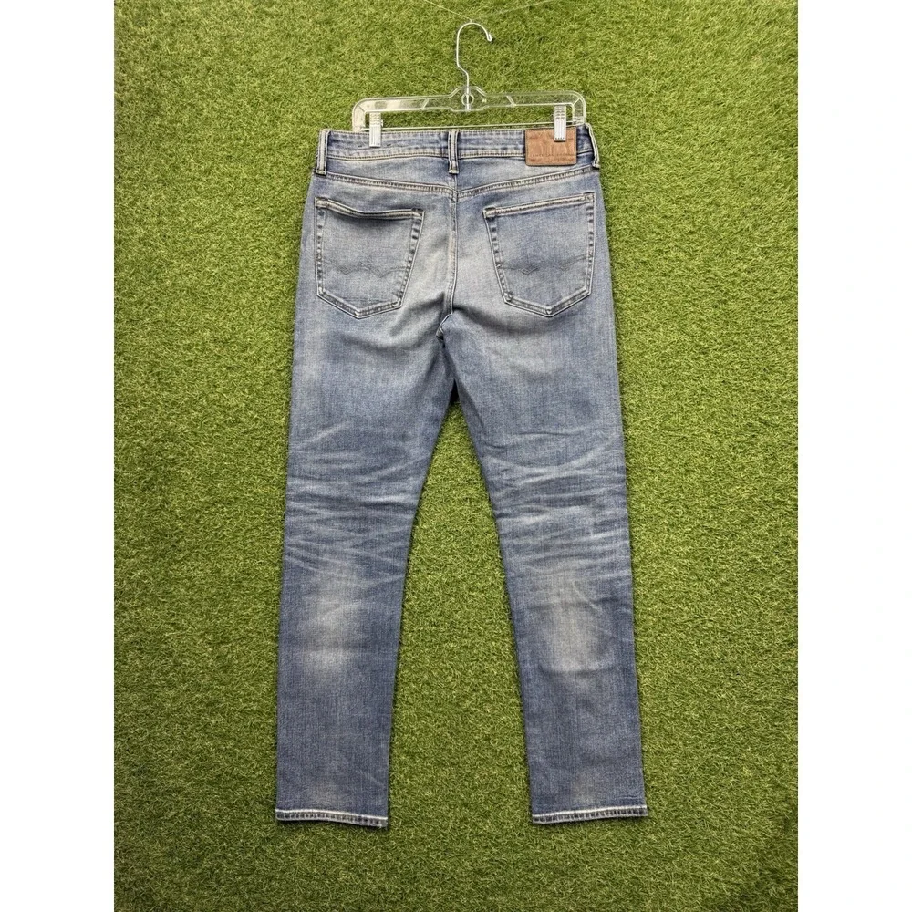 Amercian Eagle Selvedge Jeans Mens 32x32 Slim Fit Original Taper Medium Wash NWT